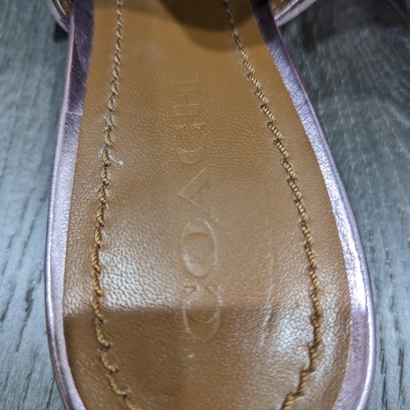 Coach Nikka Slide Size 8.5 Metallic Pink - Picture 4 of 4